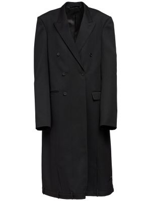 Woll mantel Balenciaga schwarz