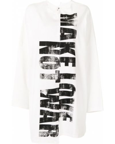 Camiseta oversized Yohji Yamamoto blanco