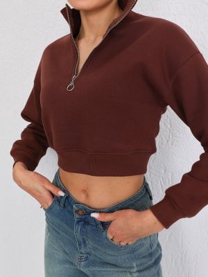 Megztas fliso džemperis Bi̇keli̇fe ruda