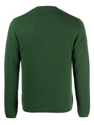 Kašmírový svetr s kulatým výstřihem Vince zelený