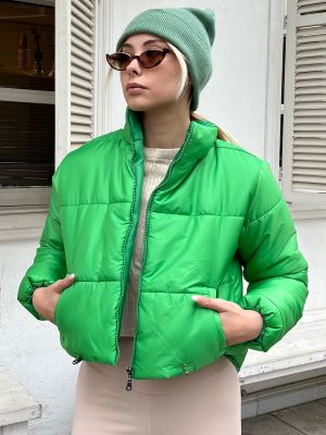 Палто Trend Alaçatı Stili зелено