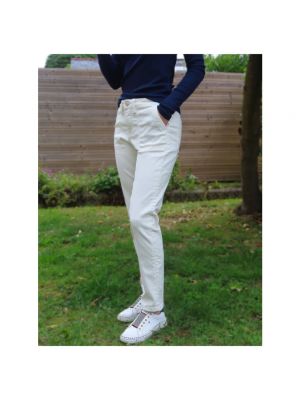 Pantalones de cintura alta con bolsillos Islow beige