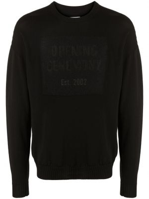 Пуловер с кръгло деколте Opening Ceremony черно