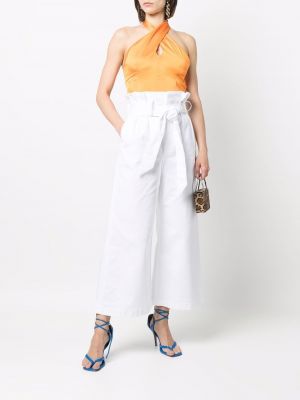 Pantalon taille haute Alexandre Vauthier blanc