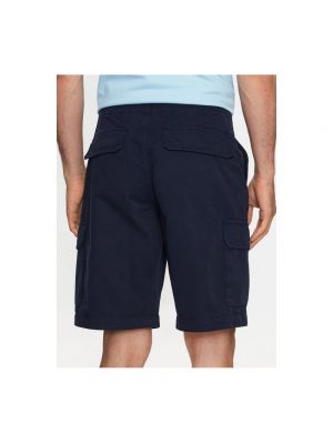 Pantalones cortos cargo de algodón Emporio Armani azul