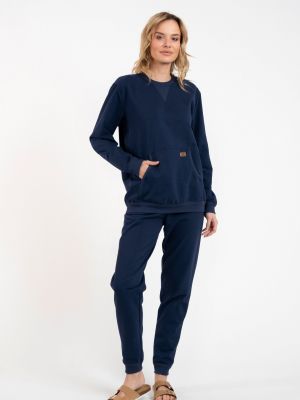 Pantaloni sport cu mâneci lungi Italian Fashion albastru