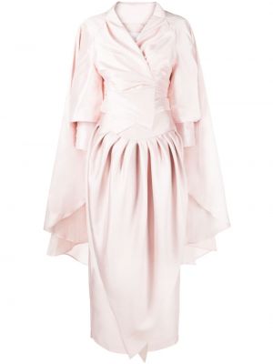Вечерна рокля с драперии Gaby Charbachy розово