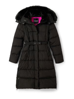 Žieminis paltas Desigual juoda
