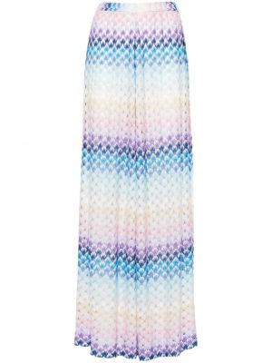 Relaxed fit kelnės Missoni mėlyna