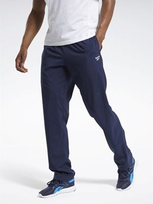 Однотонные спортивные штаны Reebok синие