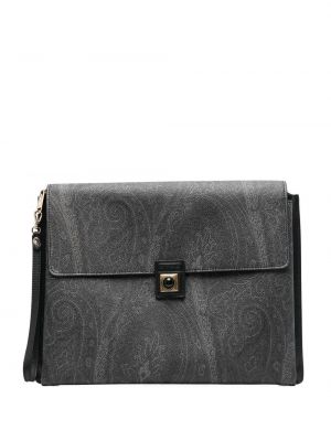 Paisley trykt clutch Etro svart