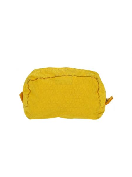 Kopertówka bawełniana Fendi Vintage żółta