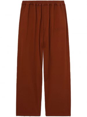 Pantaloni di cotone Aries arancione
