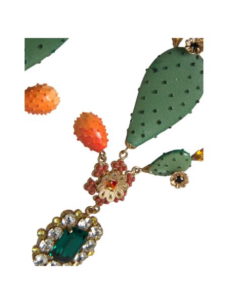 Pendientes de cristal Dolce & Gabbana verde
