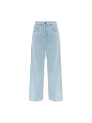 Jeans a vita alta baggy Nanushka blu