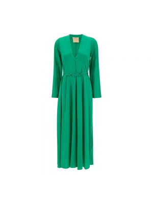 Zielona sukienka długa Forte Forte