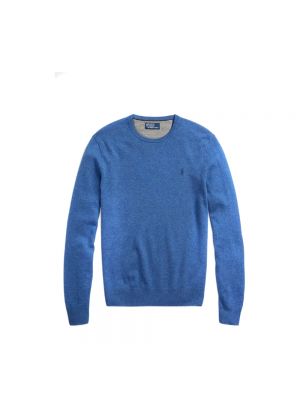 Dzianinowy sweter Ralph Lauren niebieski