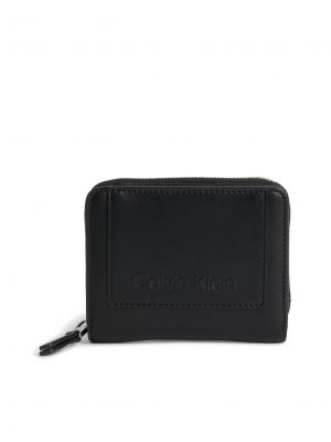 Portafoglio con cerniera con tacco largo Calvin Klein nero
