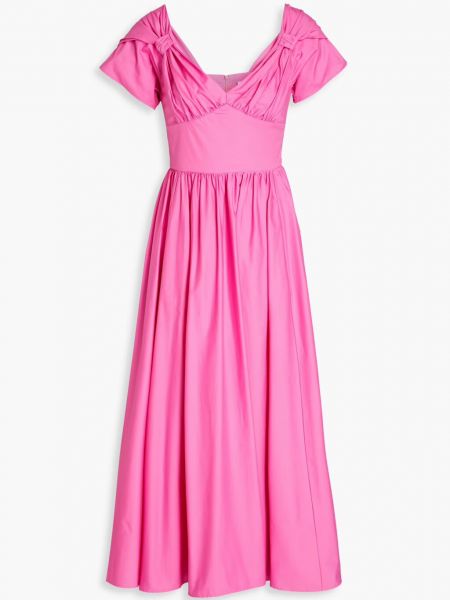Розовое хлопковое платье миди Vivetta