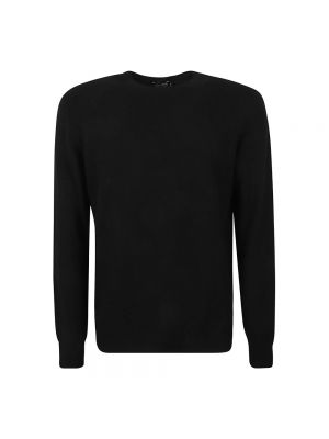 Sweter z okrągłym dekoltem Z Zegna czarny