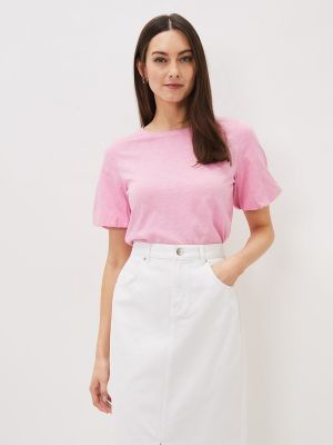Camiseta de algodón manga corta Phase Eight rosa