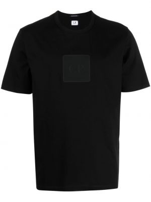 Памучна тениска C.p. Company черно