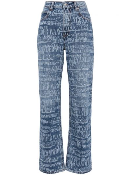 Straight jeans mit print Alexander Wang