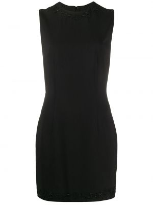 Плаття міні з вишивкою Dsquared2, чорне