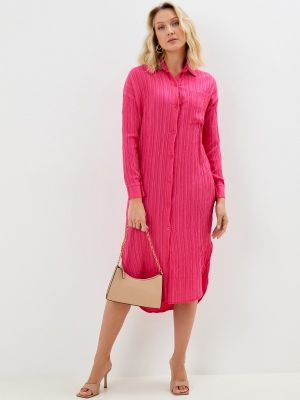 Платье-рубашка Pink Summer - розовый
