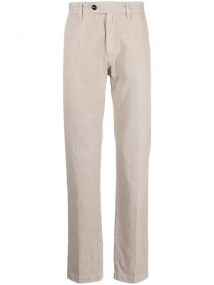 Παντελόνι chino με κουμπιά Massimo Alba λευκό