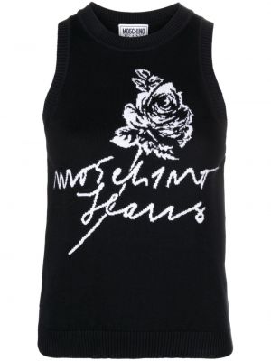 Top tricotate din jacard Moschino Jeans