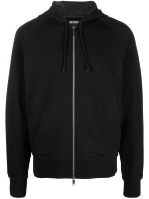 Zip hettegenser Zegna svart