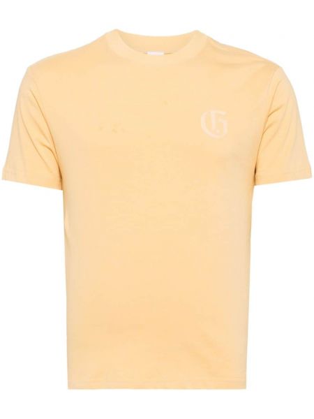 T-shirt en coton à imprimé Ground Zero jaune