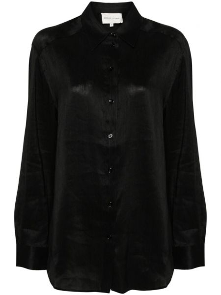 Oversize риза Loulou Studio черно