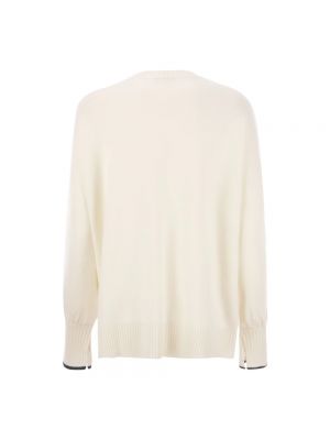 Jersey de cachemir de tela jersey con estampado de cachemira Brunello Cucinelli blanco