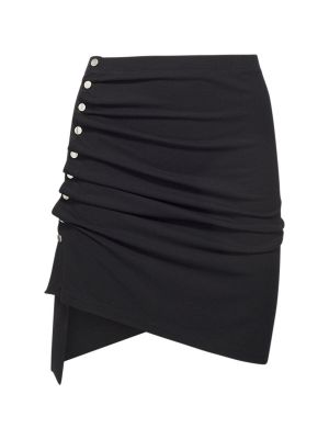 Drapované mini sukně jersey Rabanne černé