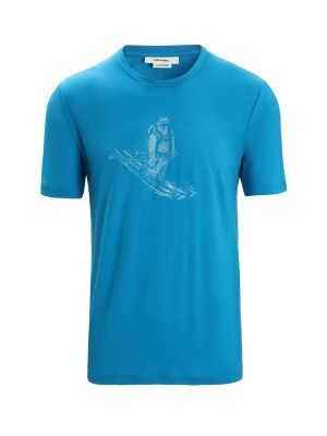 Спортна тениска Icebreaker синьо