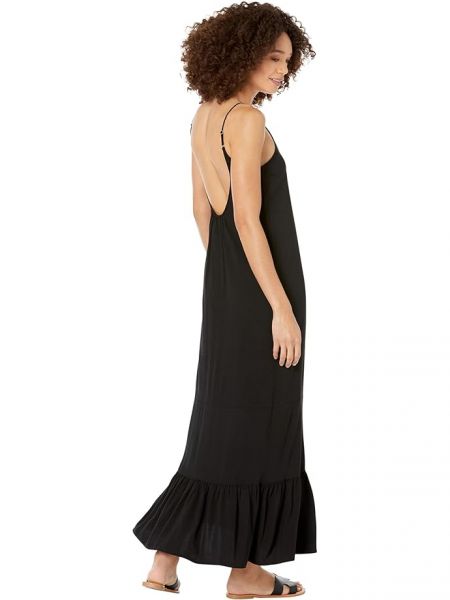 Плетеное длинное платье Chaser черное