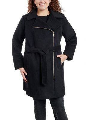 Асимметричное пальто Michael Kors черное