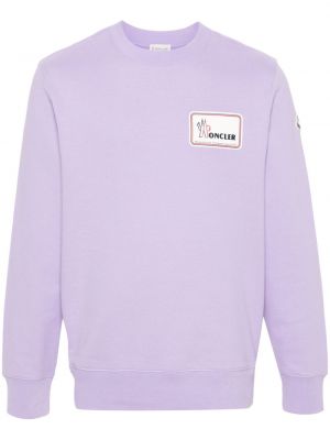 Sweatshirt aus baumwoll Moncler lila