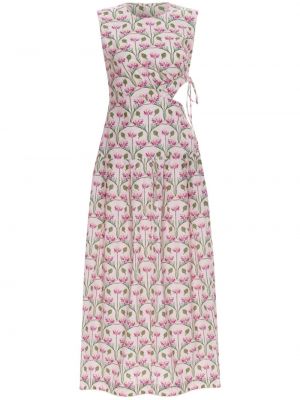 Βαμβακερή μini φόρεμα Agua By Agua Bendita ροζ