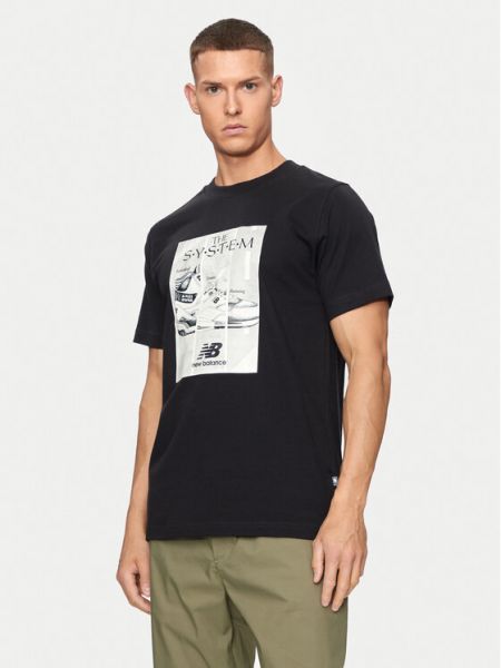 Priliehavé tričko New Balance čierna