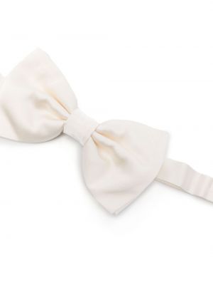 Zīda kaklasaite ar banti Dolce & Gabbana balts