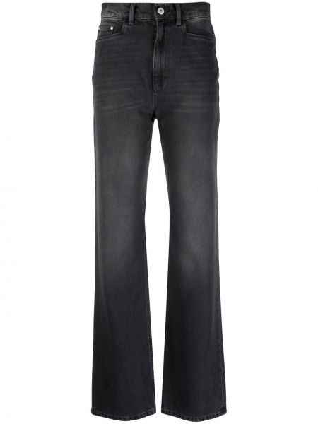 Straight leg jeans a vita alta Wandler grigio