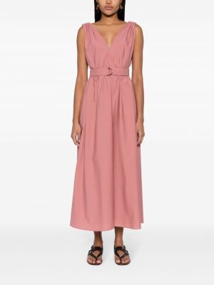 Sukienka długa Brunello Cucinelli różowa