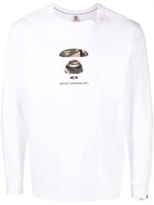 Långärmad t-shirt Aape By *a Bathing Ape® vit