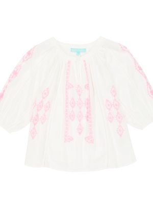 Blus med broderi för tjejer Melissa Odabash Kids