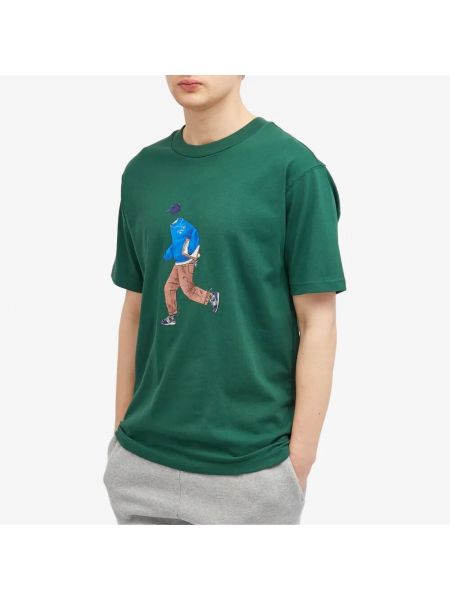 Спортивная футболка свободного кроя New Balance зеленая