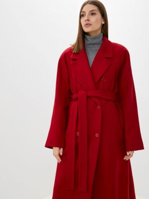 Двубортное пальто Anis красное