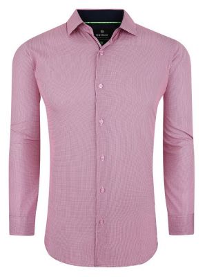 Классическая клетчатая рубашка на пуговицах Tom Baine розовая